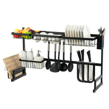 Load image into Gallery viewer, 2 Tier Stainless Steel Over Sink Dish Drainer
